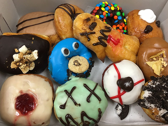 Zombee Donuts is located in Fullerton and offers a variety of specialty and vegan donuts.