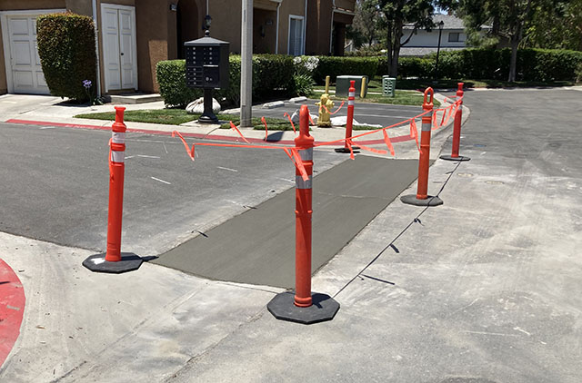 Concrete work at Lake Forest Shores.